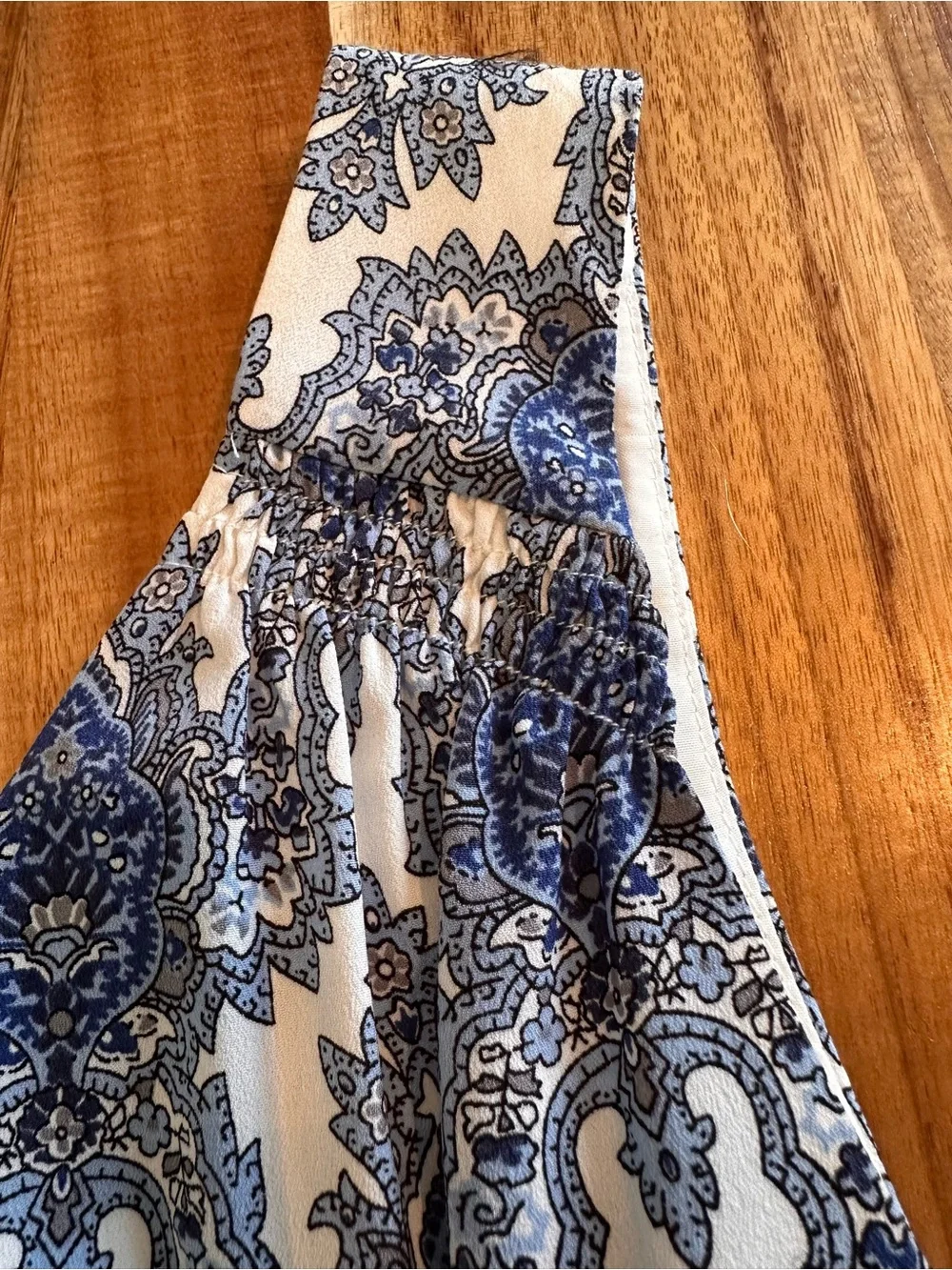 LILA ROSE Blue & White Damask Shift Dress | Size 4 | Fully Lined | B-1831 - Picture 10 of 16